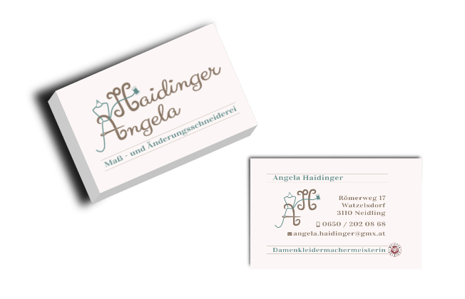 Grafikdesign-Projekt für Angela Haidinger