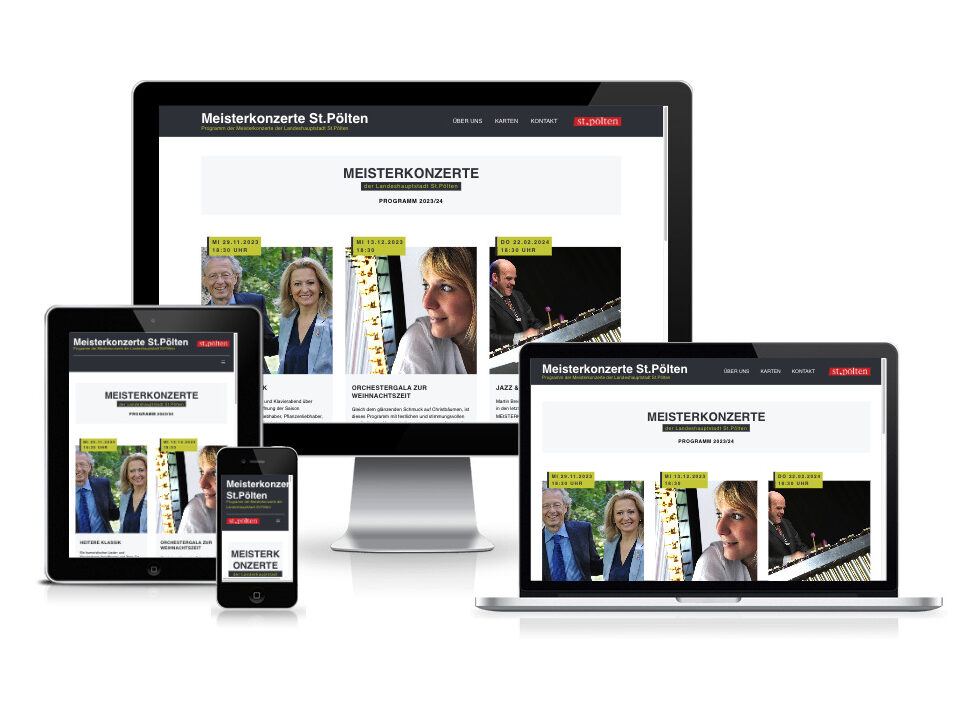 Website der Meisterkonzerte St. Pölten
