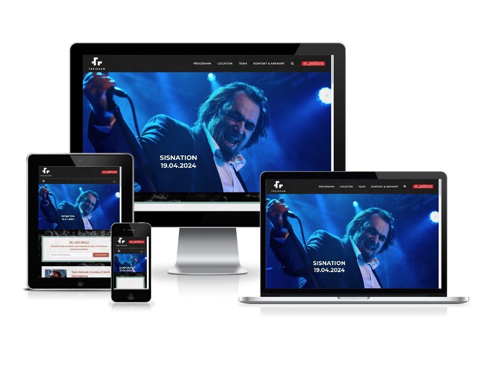 Website des Freiraum St. Pölten